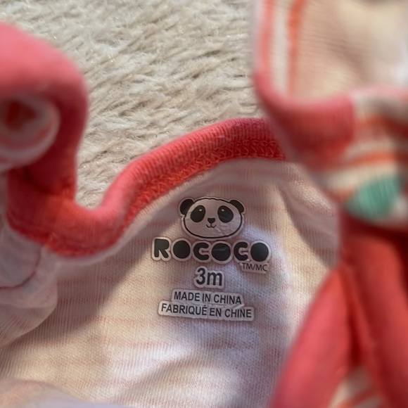 5/$20 🍒Baby, Rococo 3mo, cute cherry pattern romper - Picture 5 of 5